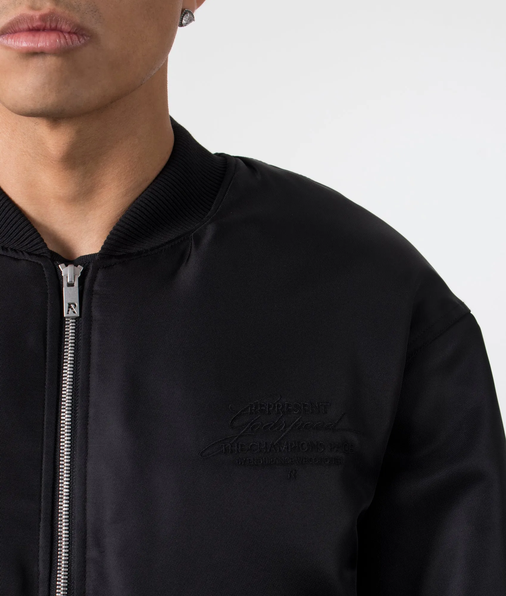 Zip Back Bomber Jacket